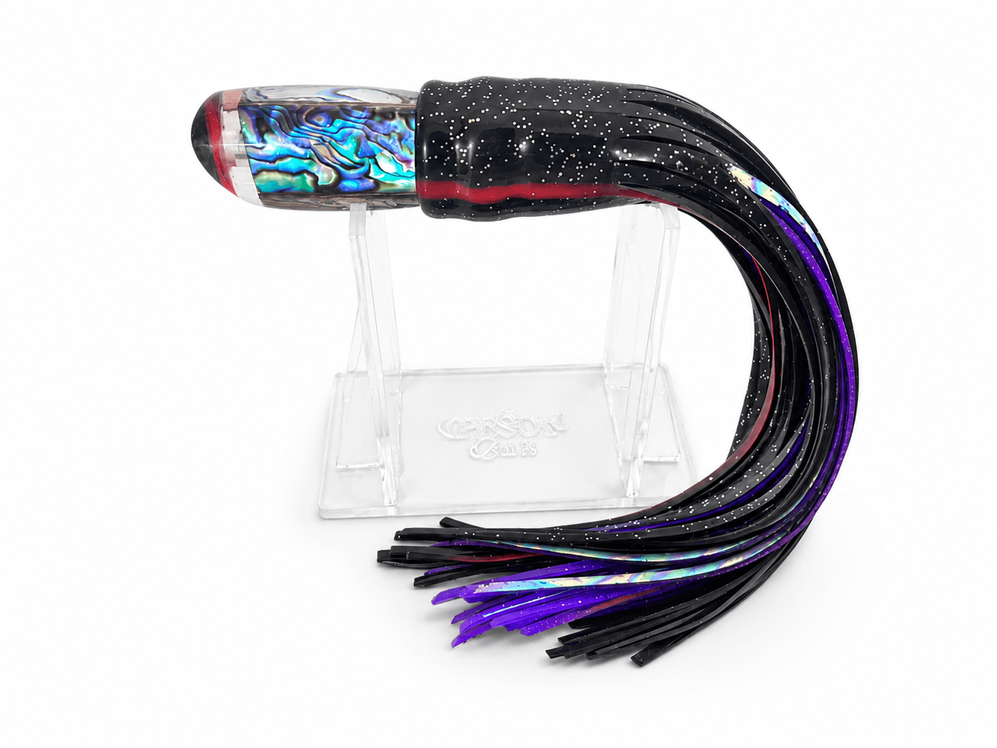 Señuelo Currican Trolling Pesca Con Fe 10" (Negro Linea Roja)