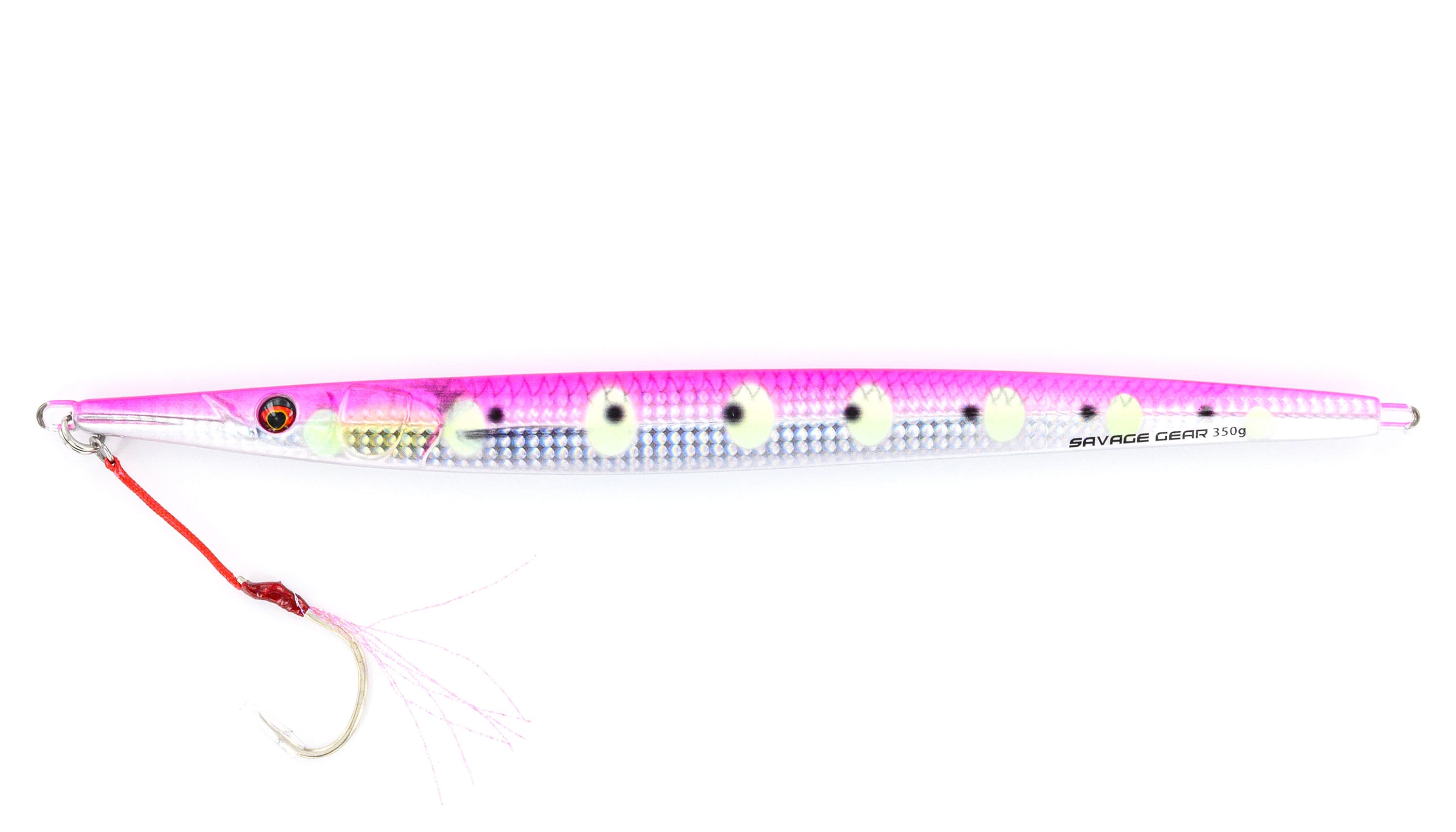 Señuelo Savage Gear Needle Jig Pink Zebra Glow (Sinking)